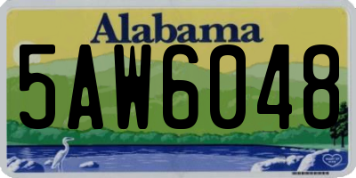 AL license plate 5AW6048