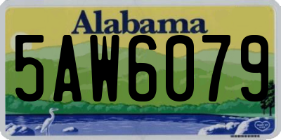 AL license plate 5AW6079