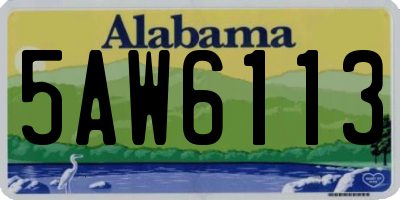 AL license plate 5AW6113