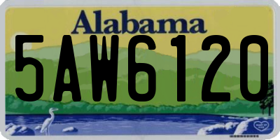 AL license plate 5AW6120