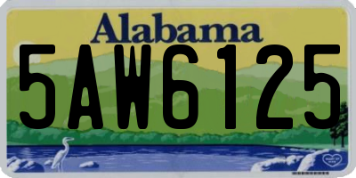 AL license plate 5AW6125