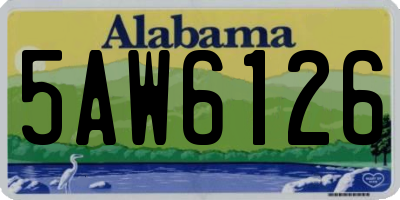 AL license plate 5AW6126