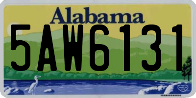 AL license plate 5AW6131
