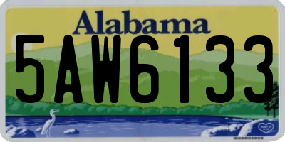 AL license plate 5AW6133