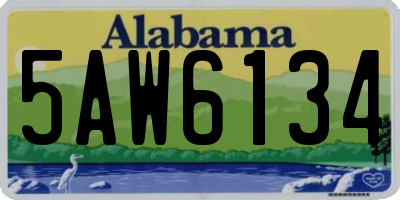 AL license plate 5AW6134