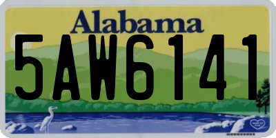 AL license plate 5AW6141