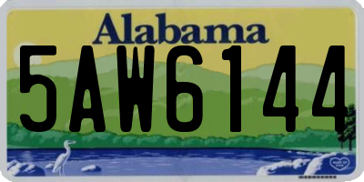 AL license plate 5AW6144