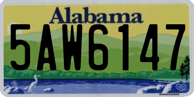 AL license plate 5AW6147