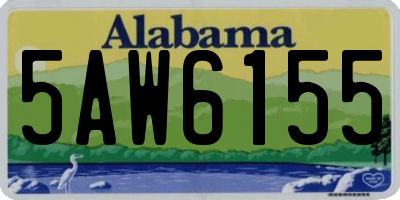 AL license plate 5AW6155