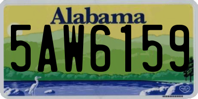 AL license plate 5AW6159