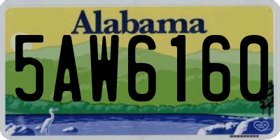 AL license plate 5AW6160