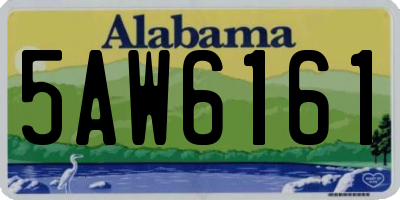 AL license plate 5AW6161