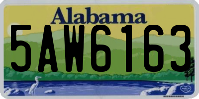 AL license plate 5AW6163