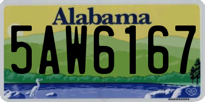 AL license plate 5AW6167