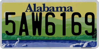 AL license plate 5AW6169