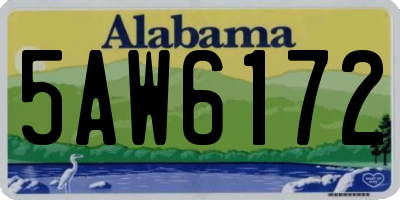 AL license plate 5AW6172
