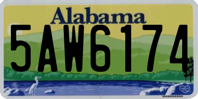 AL license plate 5AW6174