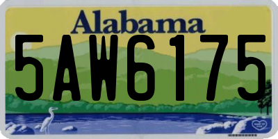AL license plate 5AW6175