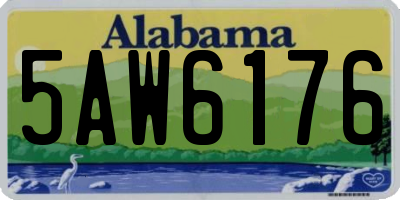 AL license plate 5AW6176