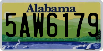AL license plate 5AW6179