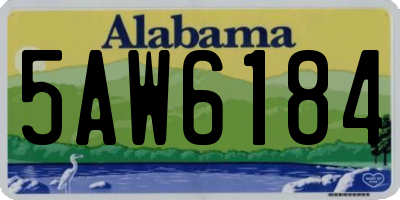 AL license plate 5AW6184