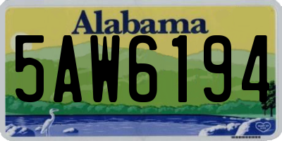 AL license plate 5AW6194