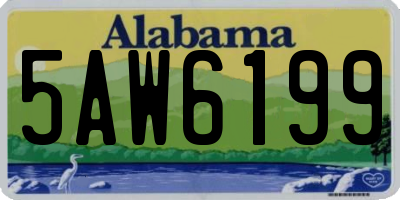 AL license plate 5AW6199