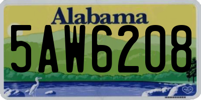 AL license plate 5AW6208