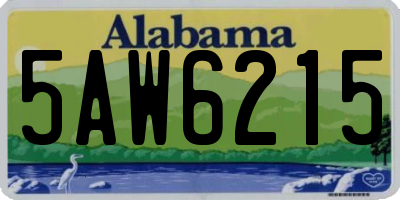 AL license plate 5AW6215