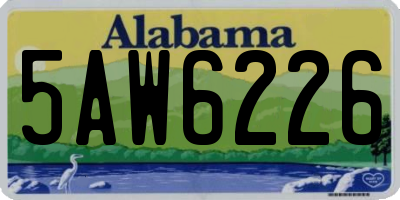 AL license plate 5AW6226