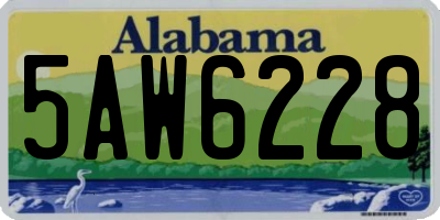AL license plate 5AW6228