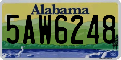AL license plate 5AW6248