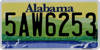 AL license plate 5AW6253