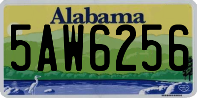 AL license plate 5AW6256