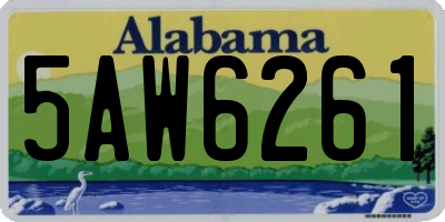 AL license plate 5AW6261