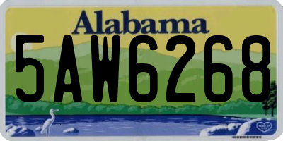 AL license plate 5AW6268
