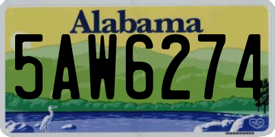 AL license plate 5AW6274