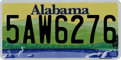 AL license plate 5AW6276