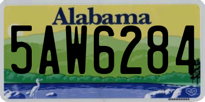 AL license plate 5AW6284