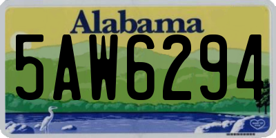 AL license plate 5AW6294