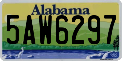 AL license plate 5AW6297