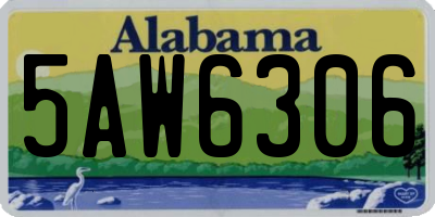 AL license plate 5AW6306