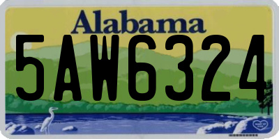 AL license plate 5AW6324