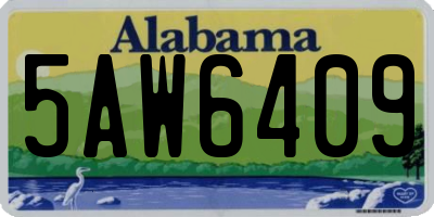 AL license plate 5AW6409