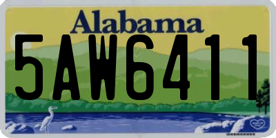 AL license plate 5AW6411