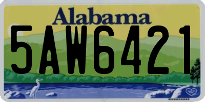 AL license plate 5AW6421
