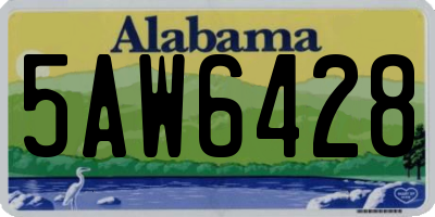 AL license plate 5AW6428