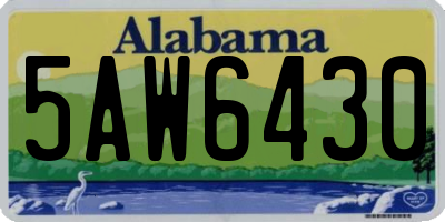 AL license plate 5AW6430