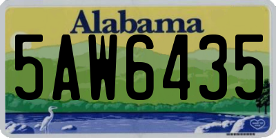 AL license plate 5AW6435