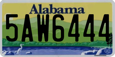 AL license plate 5AW6444
